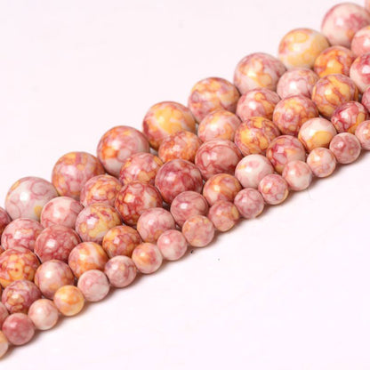 Creative Versatile Rain Color Stone Round Beads