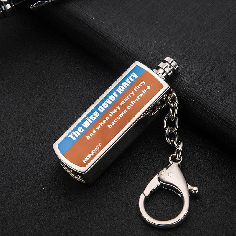 Creative Personality Metal Waterproof Outdoor Lighter With Gift Box