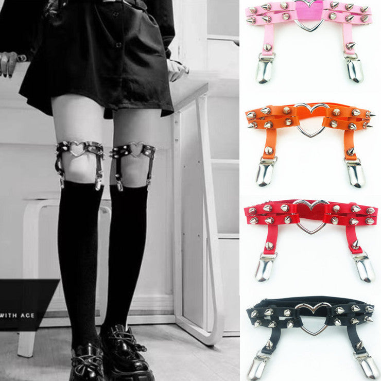 Women's Rivet Punk Garter Ornament