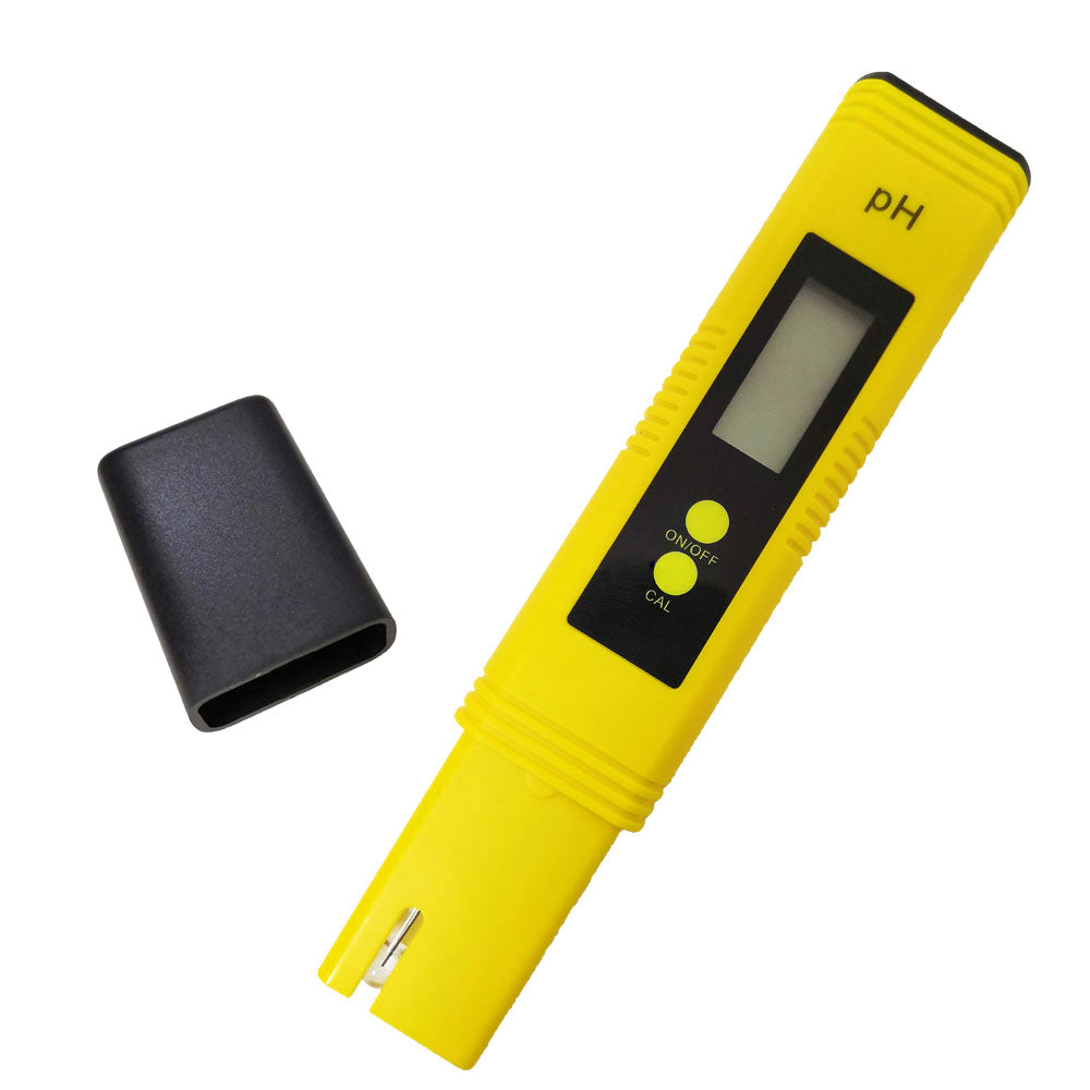 PH Meter 0.01 PH Battery Powder High Precision Water Quality EC Tester 0-14 PH Measurement Range For Aquarium Swimming Pool Digital Electric PH Meter LCD Tester Pocket Hydroponics Aquarium Water Test