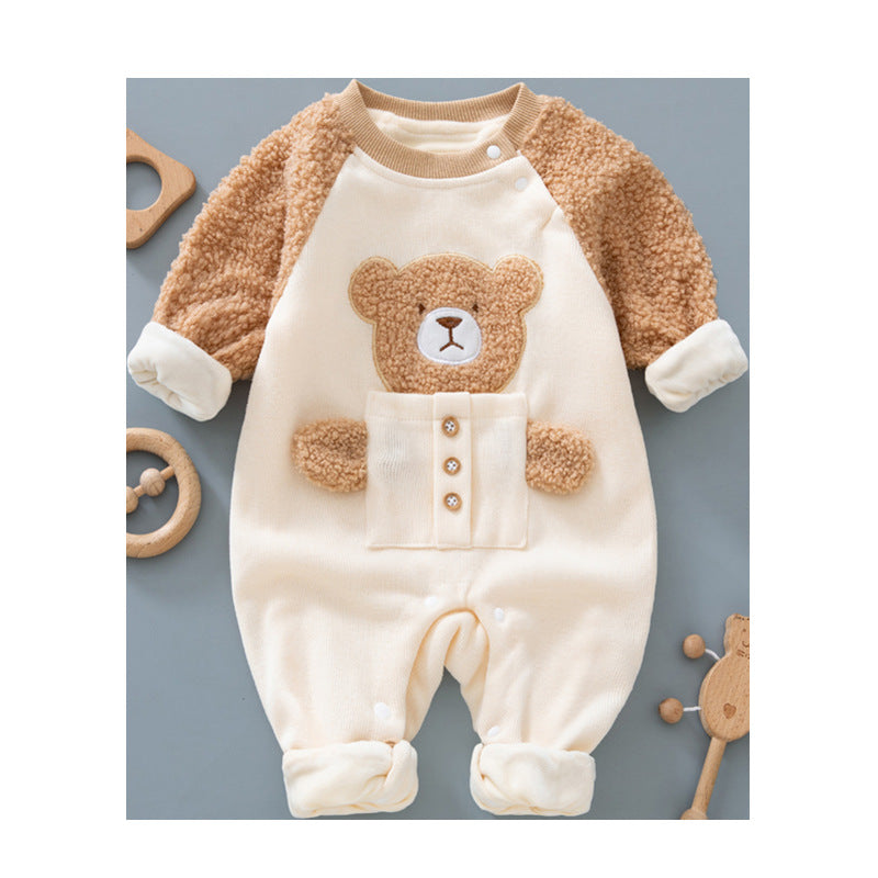 Fleece Warm Romper For Newborns