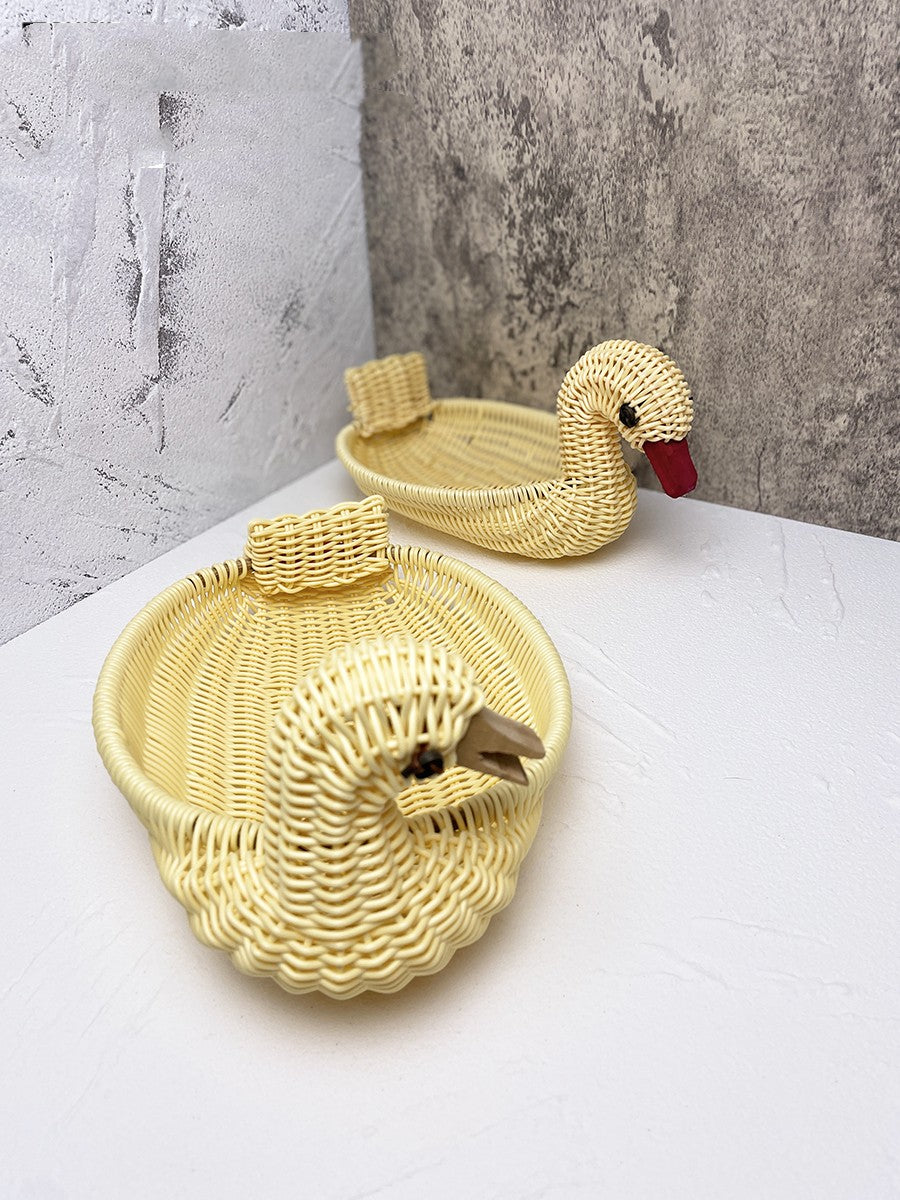 Wicker Woven Basket Bamboo Basket Rattan Woven Bamboo Basket Ornaments Storage Basket