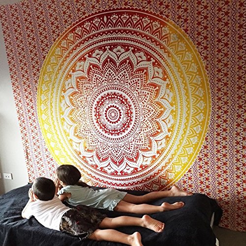 Tapestry Bedroom Hanging Cloth Mandala Flower Digital Printing Amazon Home Mural Curtain