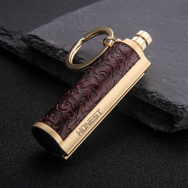 Creative Personality Metal Waterproof Outdoor Lighter With Gift Box