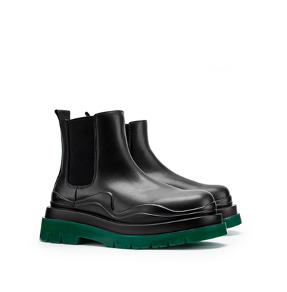 Green Bottom Martin Boots High-top Winter Plus Velvet Retro Thick Bottom