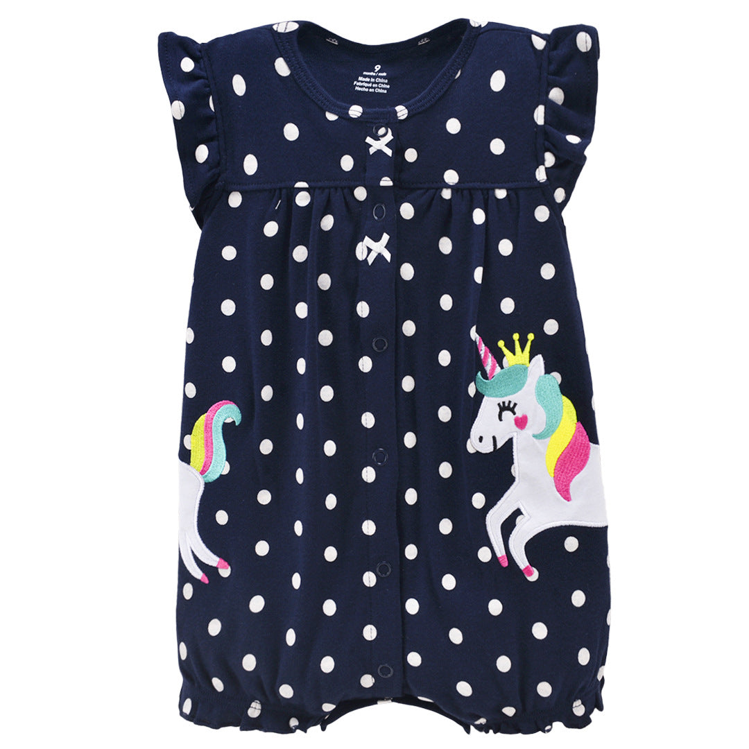 Babies And Young Children's Short-sleeved Romper