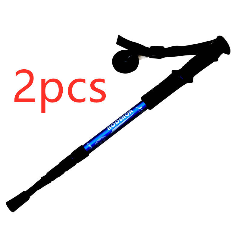 Three-section Four-section Straight Handle T Curved Handle Cane Crutches Hiking Stick