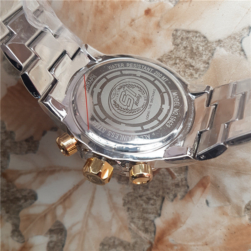 Full Function Quartz Steel Band Watch