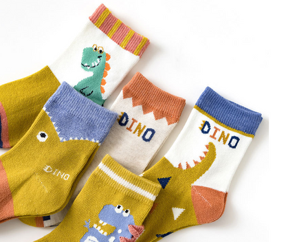 Three-dimensional Cartoon Dinosaur Boys And Girls Tube Socks