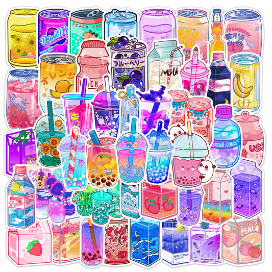 Cartoon Cute Instagram Style Drink Graffiti Stickers