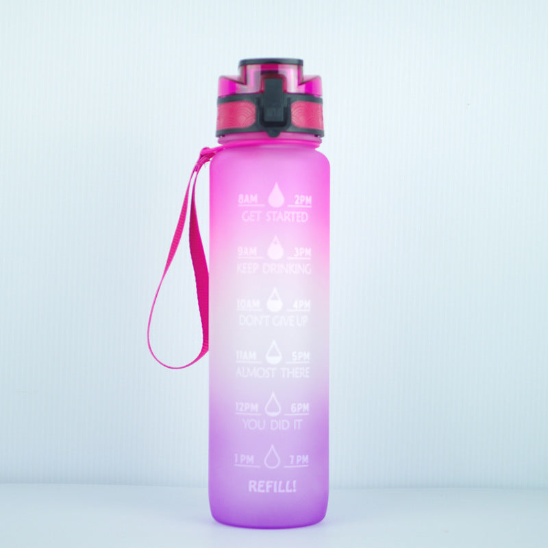 Transparent Flask Water Bottle 1000ml Bottled Kawaii Bottle Bpa Free Infuser Plastic Milk Sports Clear Water Bottle Kawaii Cup