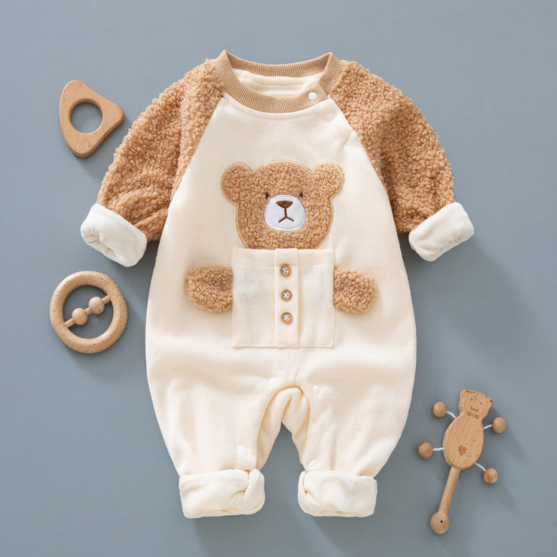 Fleece Warm Romper For Newborns