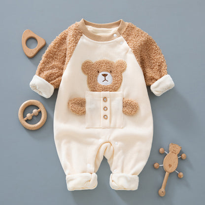 Fleece Warm Romper For Newborns