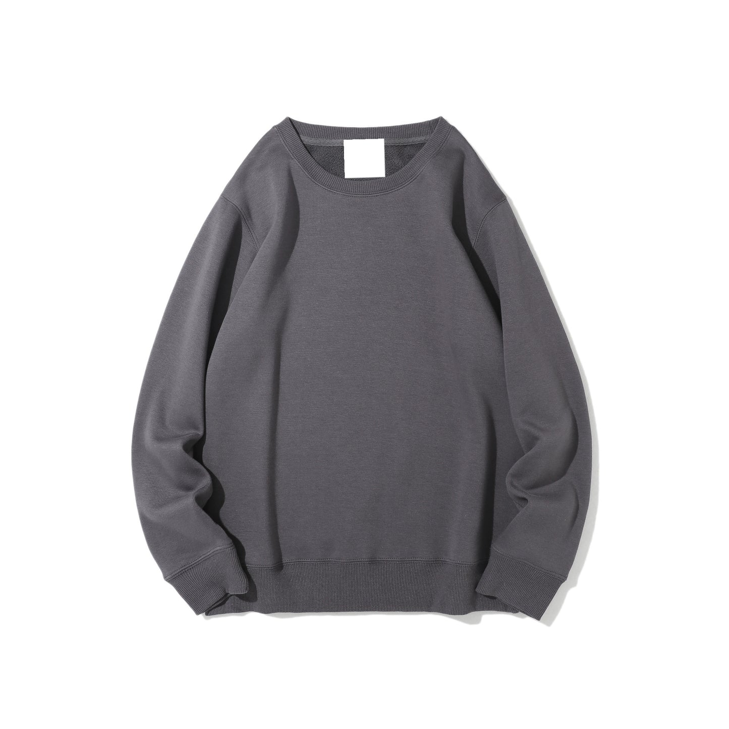 Polar Fleece Round Neck Unisex Solid Color Sweater