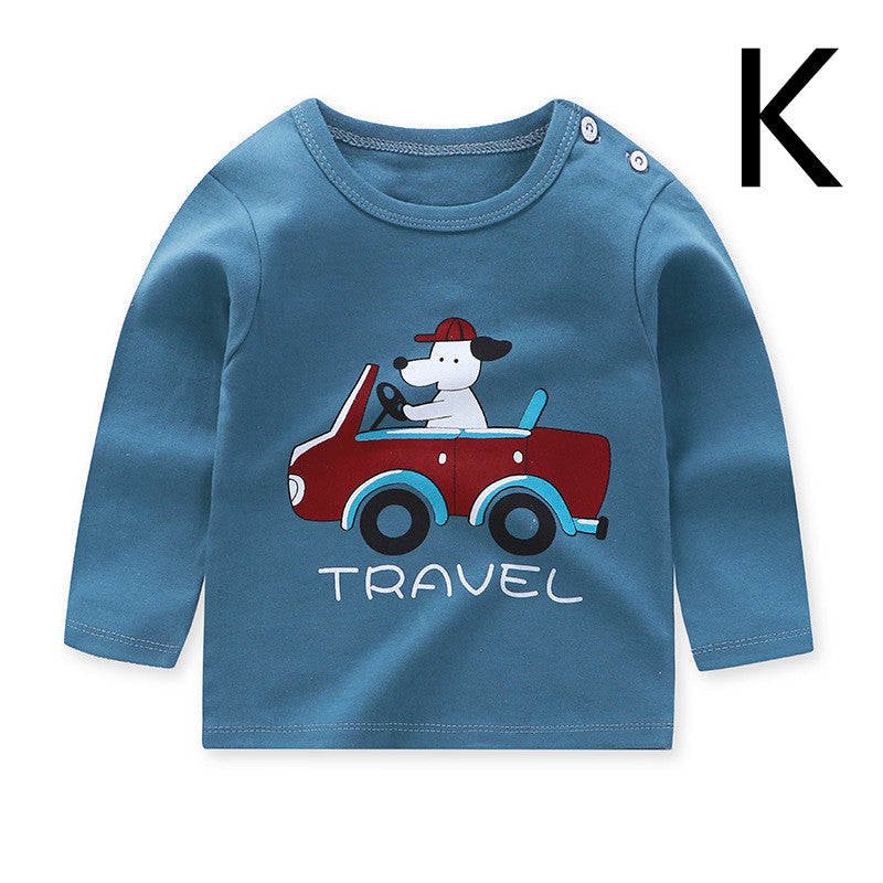 Baby Clothes Boys And Girls Cotton Long-sleeved T-shirt