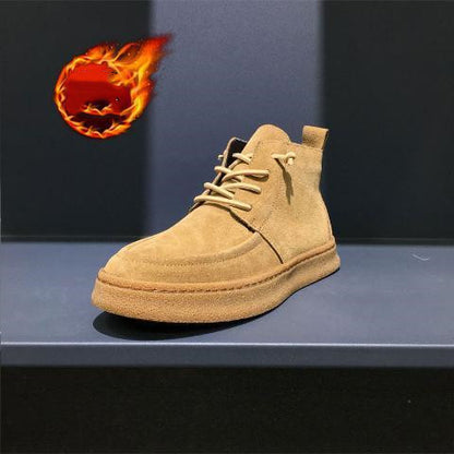 Trendy One-step Casual All-match High-top Thick Sole Shoes