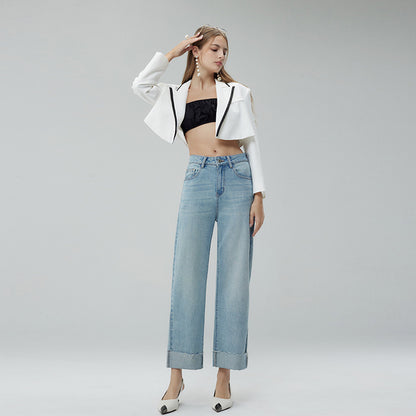 Women's Fashion Cropped Wide-leg Pants