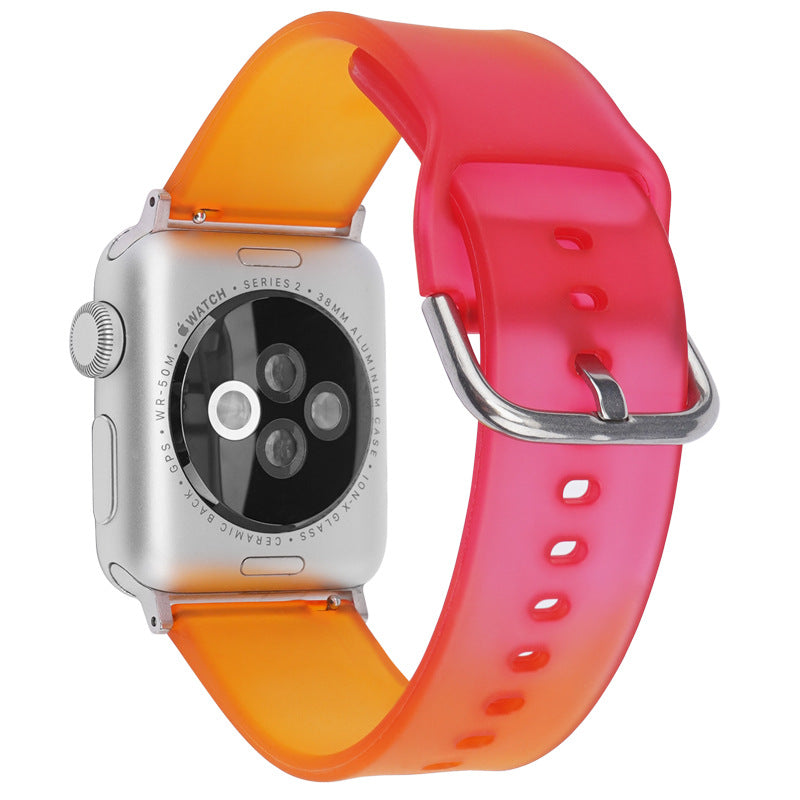 Silicone Inner Buckle Gradient Watch Strap