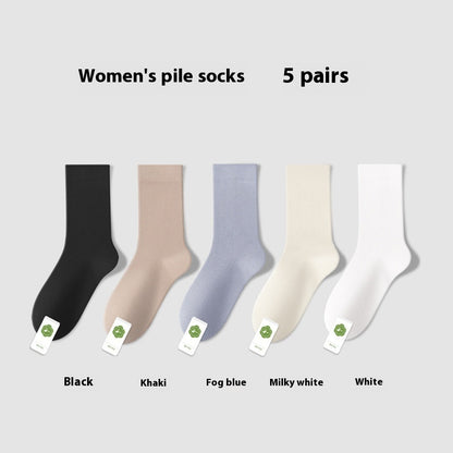 Spring And Summer Thin Anti-Pilling Pure Cotton Women's Socks Sweat-absorbent Breathable