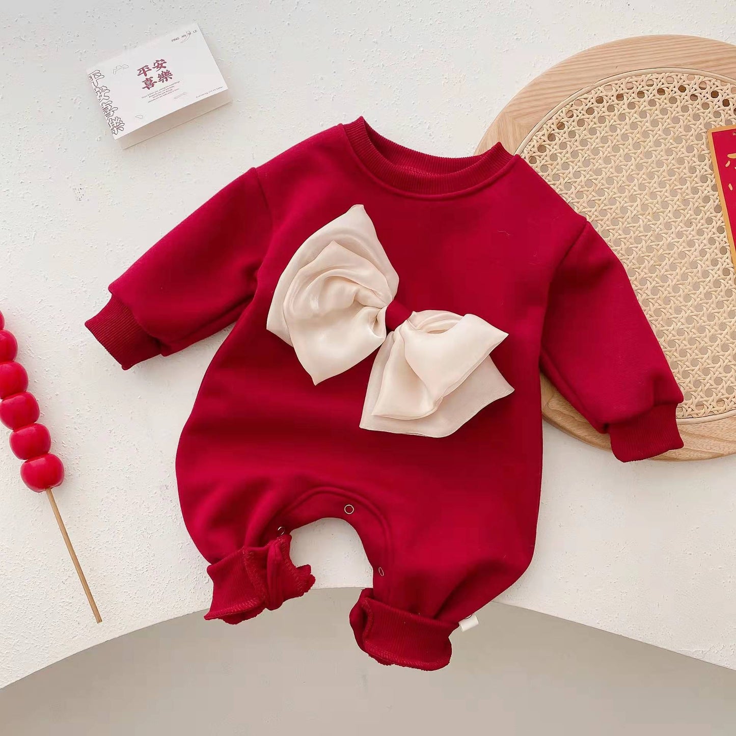 Newborn Plush One-piece Climbing Suit