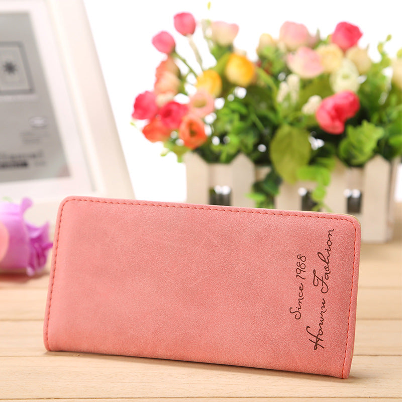 Women's Mid-length Korean-style Frosted Wallet