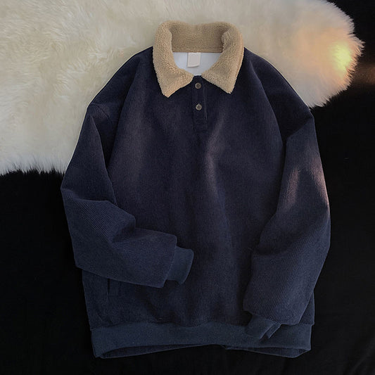 Women's Lamb Wool Corduroy Sweater