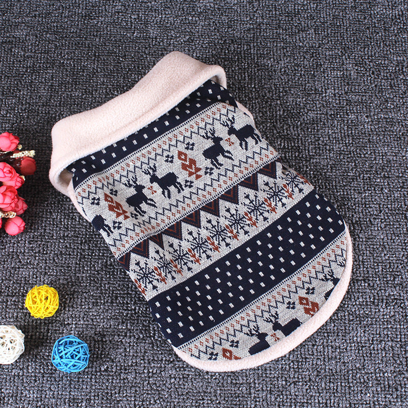 Dog Christmas Fall Winter Cotton Sweater