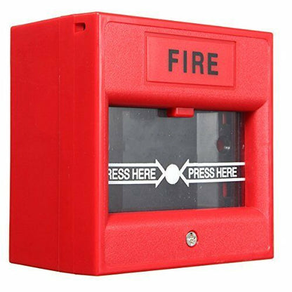 Wired Security Button Hand Breaking Glass Emergency Fire Alarm