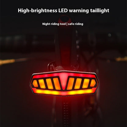 Steering Brake Induction Lamp Waterproof Remote Control Charging Highlight Warning Taillight