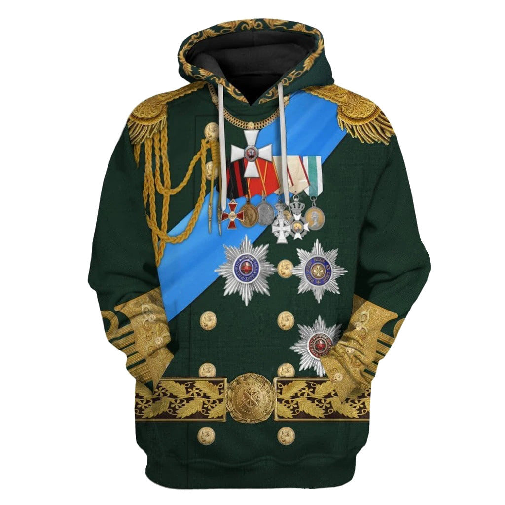 Historical Figures 3d Digital Printed Hoodie