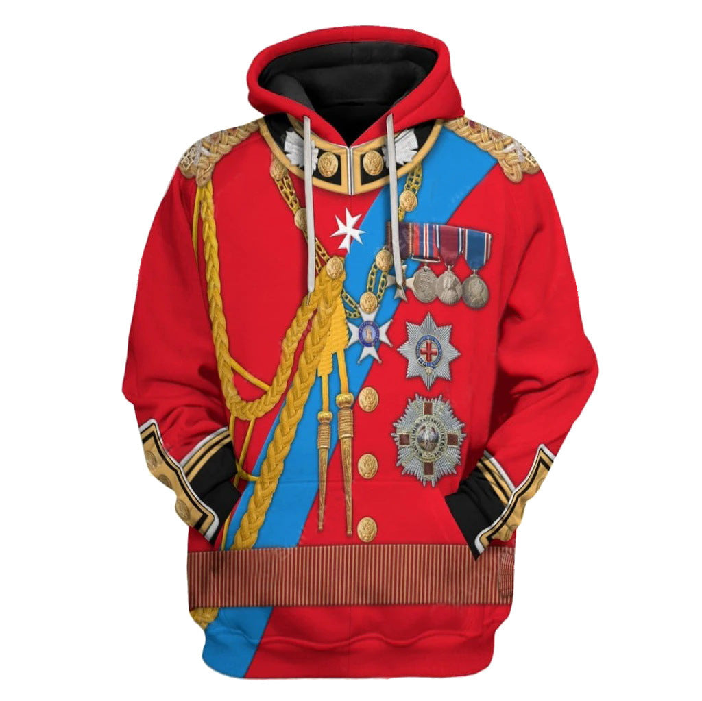 Historical Figures 3d Digital Printed Hoodie