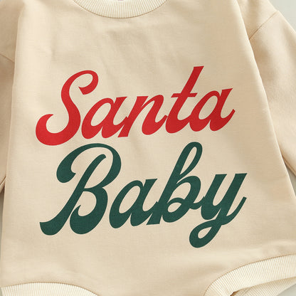 Baby Boy Girls Christmas Outfit Romper Jumpsuit Sweatshirts