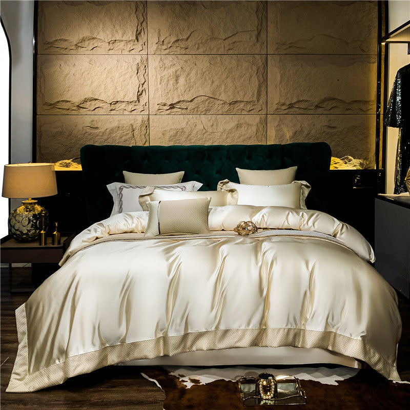 High-grade Brocade Four-piece High Precision 200 Long-staple Cotton Bedding