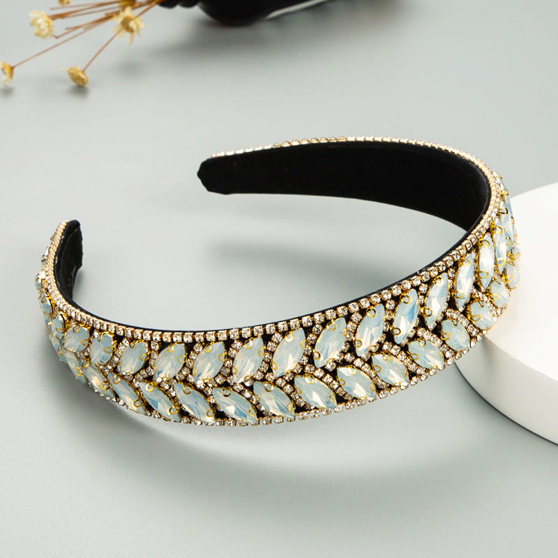 Female Fashion Claw Chain Inlaid Glass Diamond Full Diamond Headband Jewelry