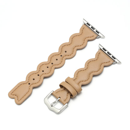 Wave Pattern Small Fragrant Leather Strap