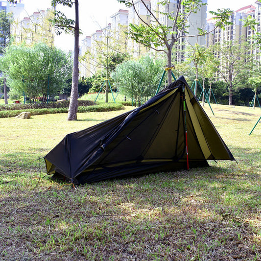 Single - Side Silicone - Coated Single - Person Rodless Tent Outdoors