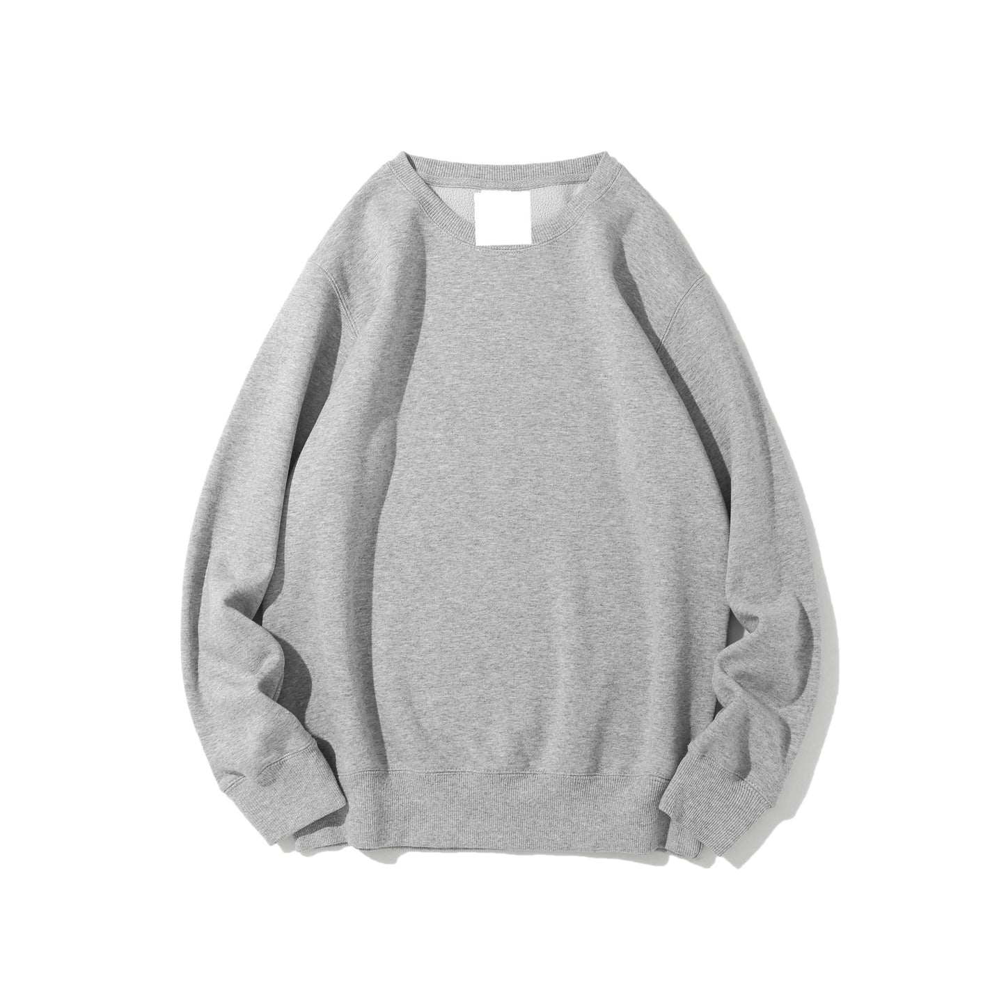 Polar Fleece Round Neck Unisex Solid Color Sweater