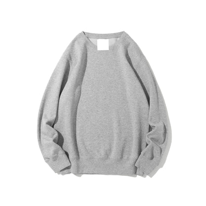 Polar Fleece Round Neck Unisex Solid Color Sweater