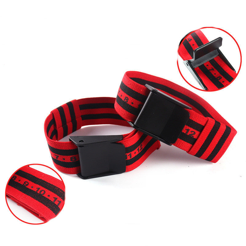 Limit blood flow training belt auxiliary strap