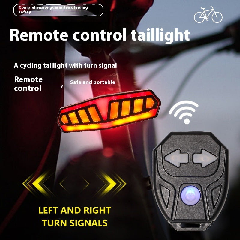 Steering Brake Induction Lamp Waterproof Remote Control Charging Highlight Warning Taillight