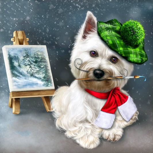 Dog Theme Diamond Painting Rhinestone Photo