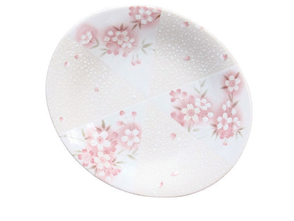 Mino-yaki Japan imported cherry blossom ceramic tableware rice bowl household Japanese dishes plate steamed fish soup plate