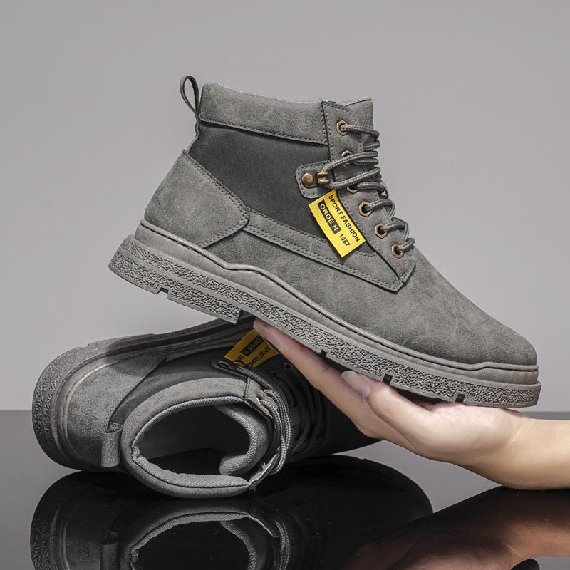 DroKorean Style Trendy High-top Men's Shoes