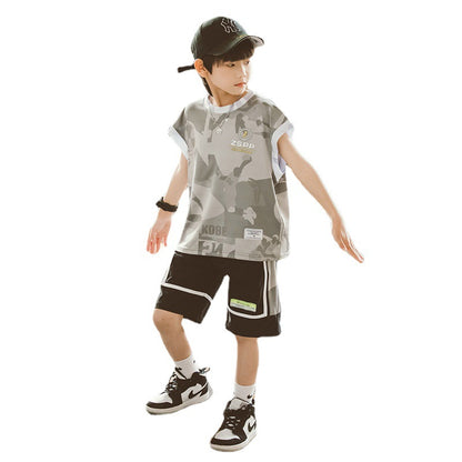 Children Boys Summer Vest Suit