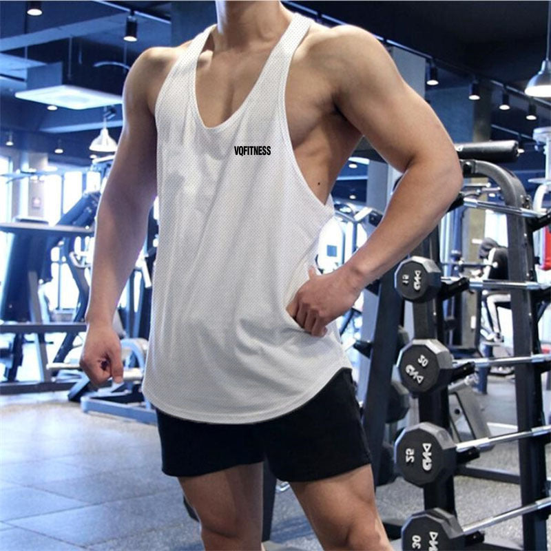 Sports Vest Men's Basketball Sleeveless T-shirt Summer Workout Loose Top Training Basketball Clothes Quick-drying Top