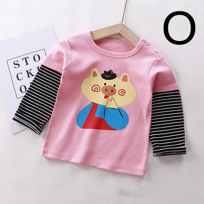 Baby Clothes Boys And Girls Cotton Long-sleeved T-shirt