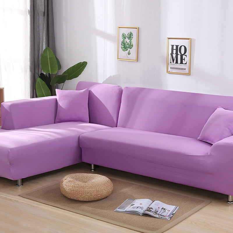 Tight Wrap Sofa Cover Elastic 2 Pieces Sofa Cover