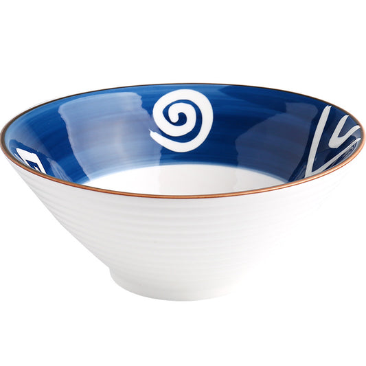 Japanese Style Ceramic Tableware Big Soup Bowl Household Large Size
