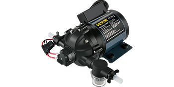 VEVOR Washdown Pump 12V RV Water Pump 7 GPM 60 PSI Max. 10 FT Lift Self Priming for Marine Deck, Yacht, Caravan Motorhome Boat